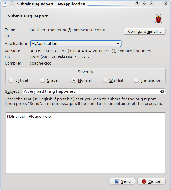 KBugReport
