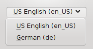 KDE Language Selection Widget